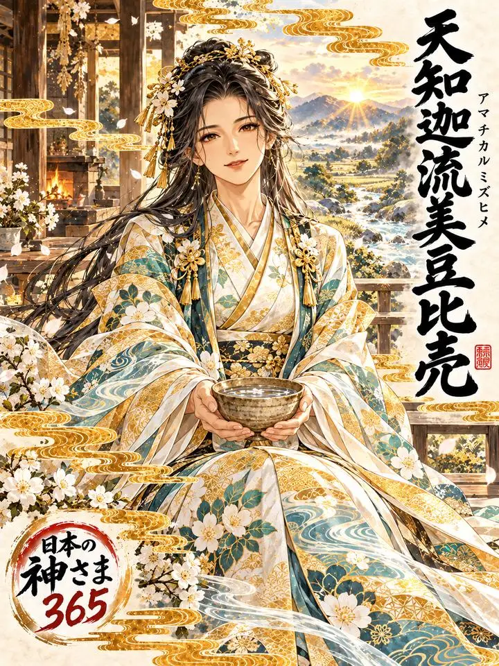 天知迦流美豆比売の絵