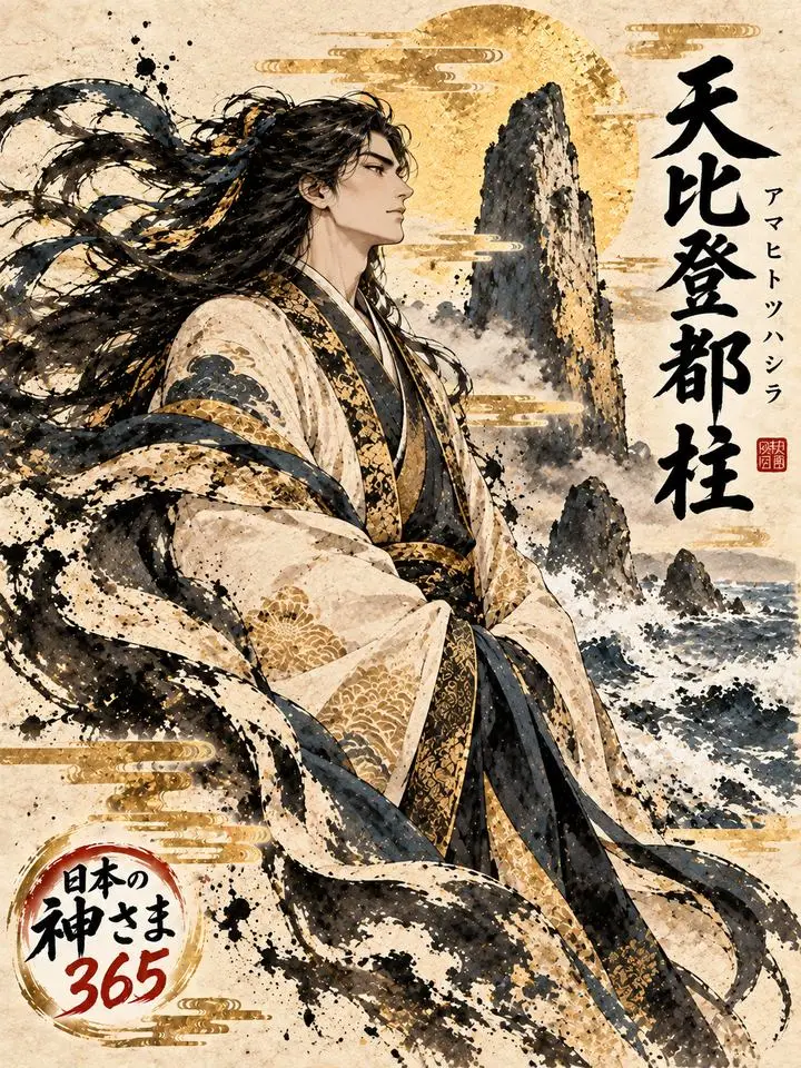 天比登都柱の絵