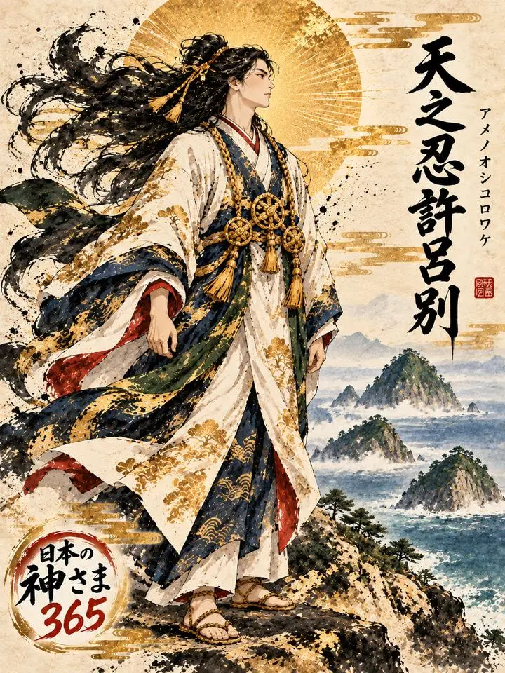天之忍許呂別の絵