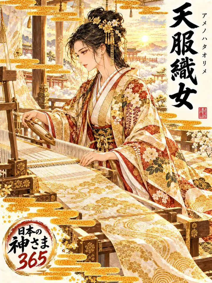 天服織女の絵