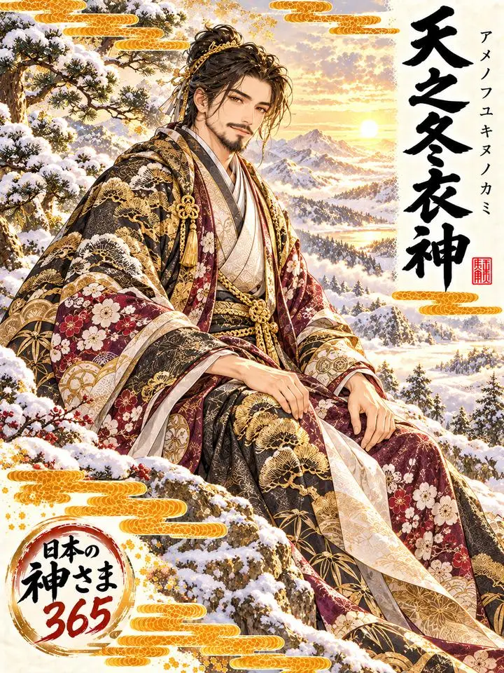 天之冬衣神の絵
