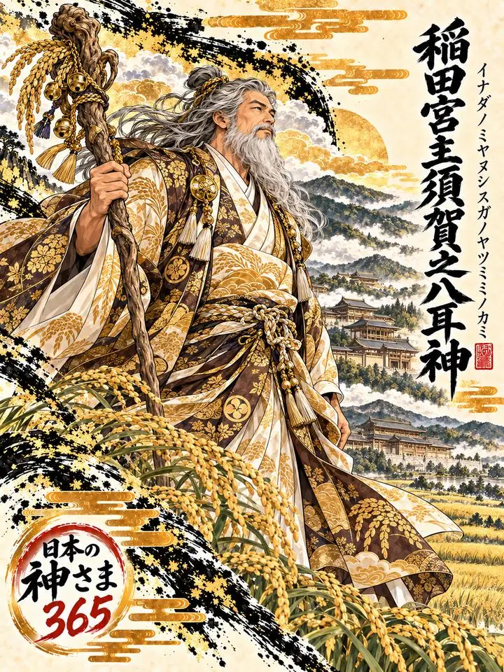稲田宮主須賀之八耳神の絵