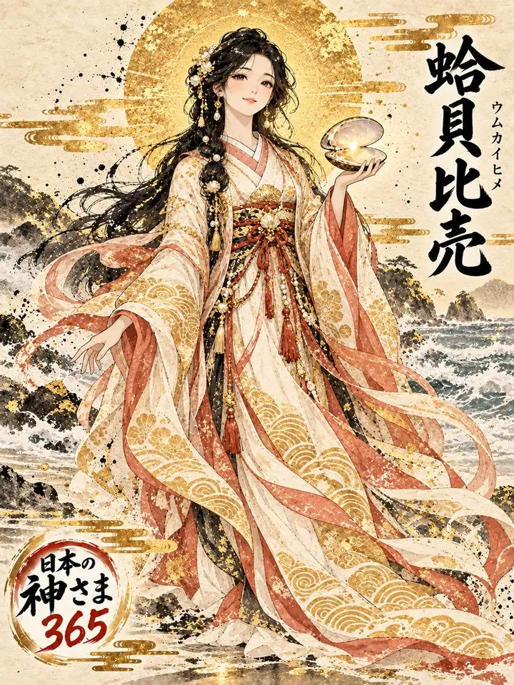 蛤貝比売の絵