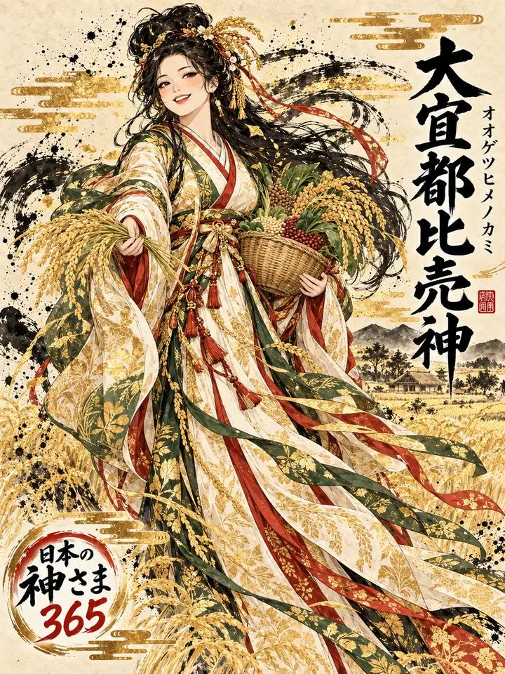 大宜都比売神の絵