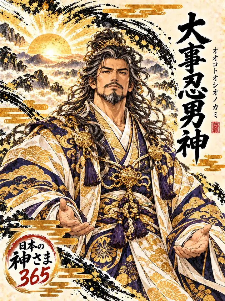 大事忍男神の絵