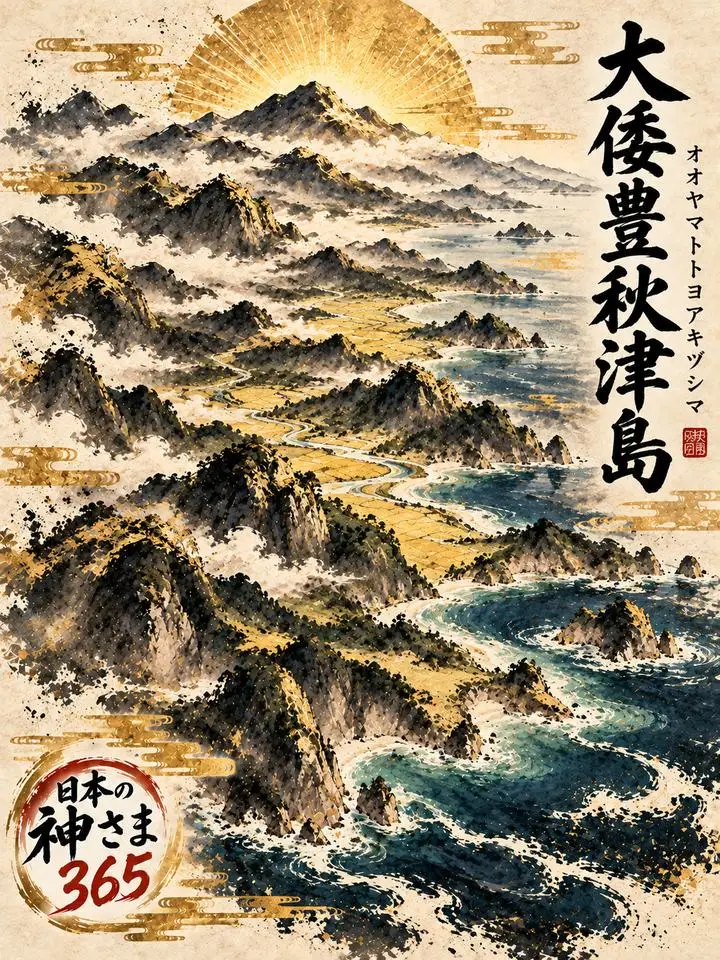 大倭豊秋津島の絵