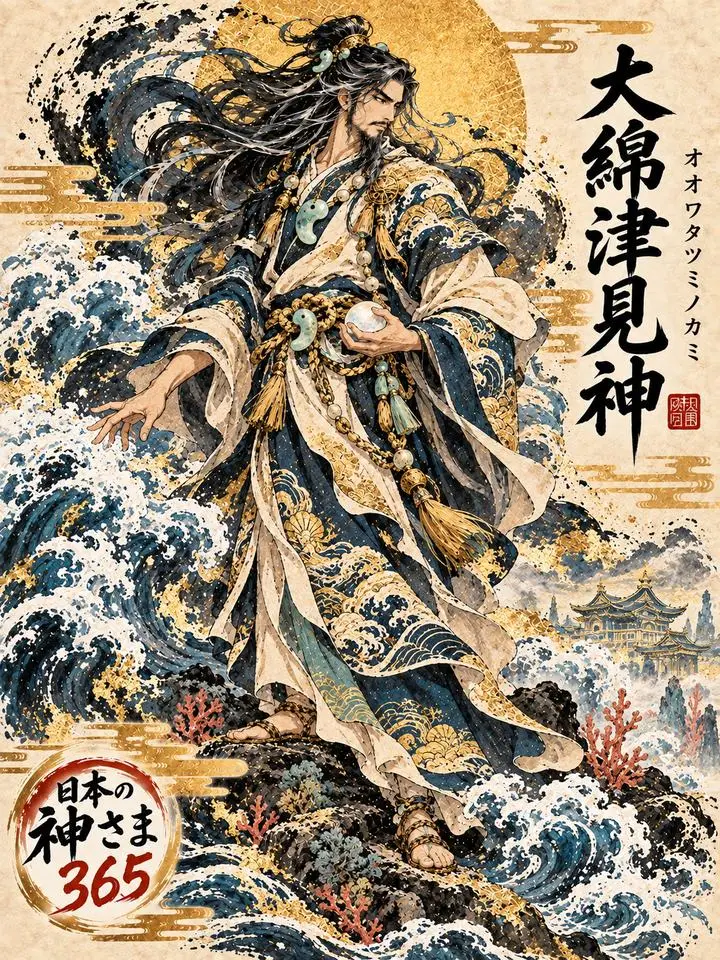 大綿津見神の絵