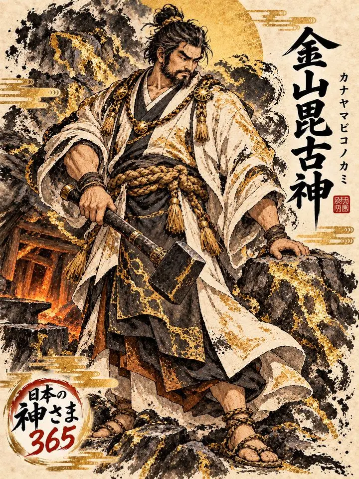 金山毘古神の絵