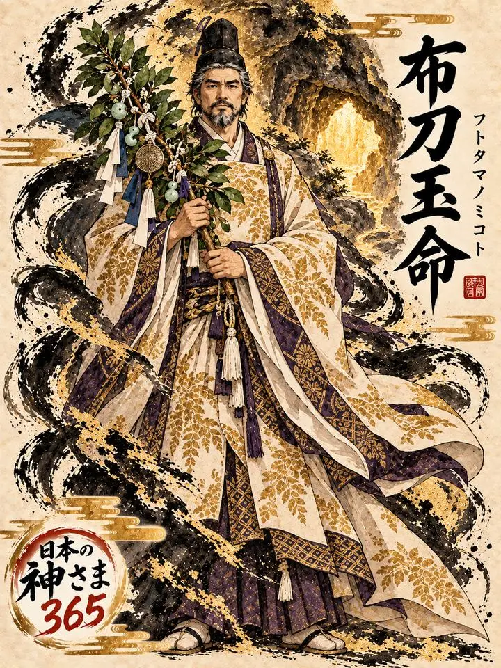 布刀玉命の絵
