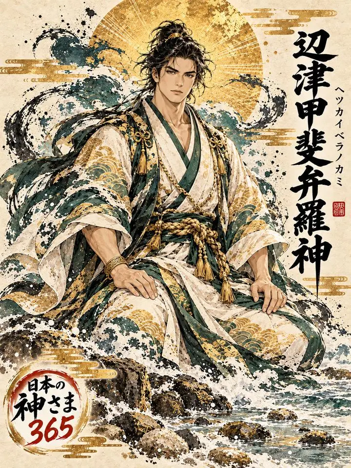 辺津甲斐弁羅神の絵