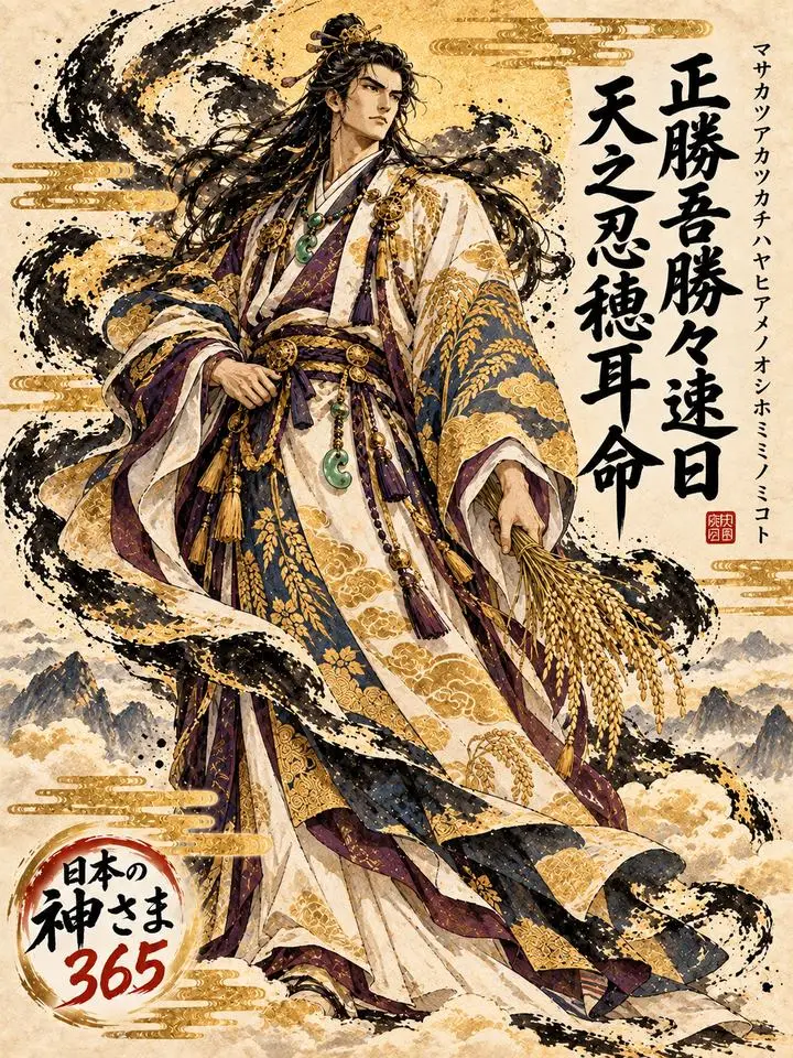 正勝吾勝々速日天之忍穂耳命の絵