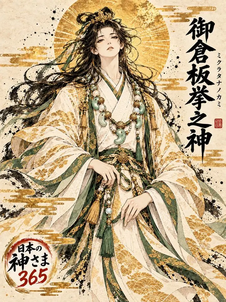 御倉板挙之神の絵