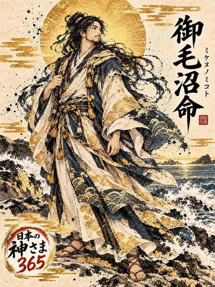 御毛沼命の絵