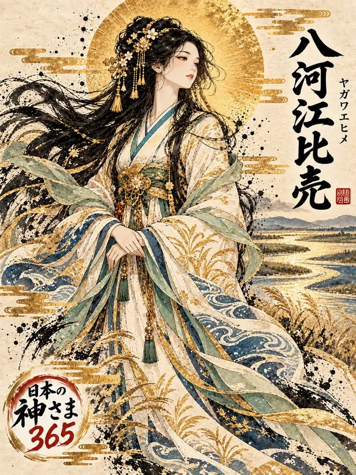 八河江比売の絵