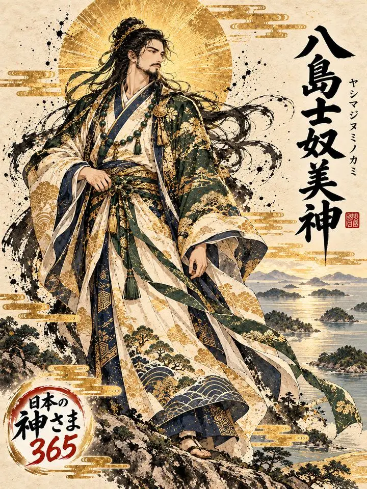 八島士奴美神の絵