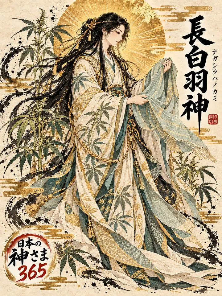 長白羽神の絵