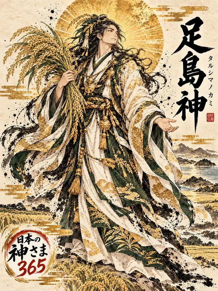 足島神の絵