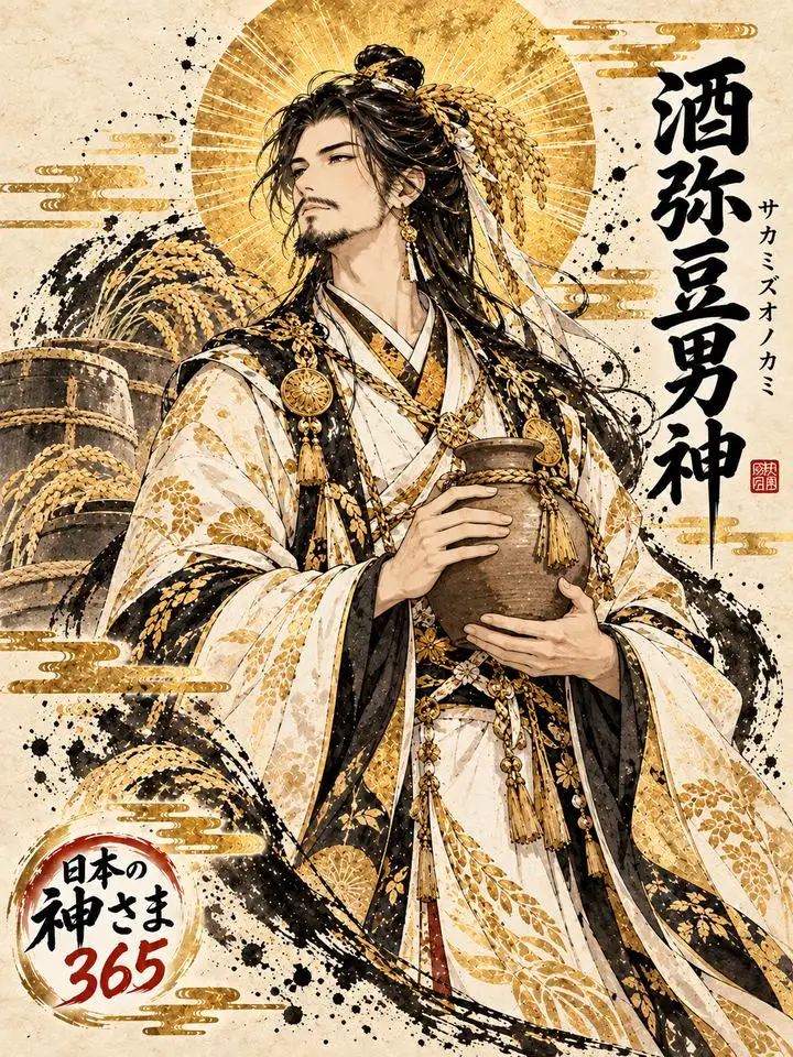 酒弥豆男神の絵