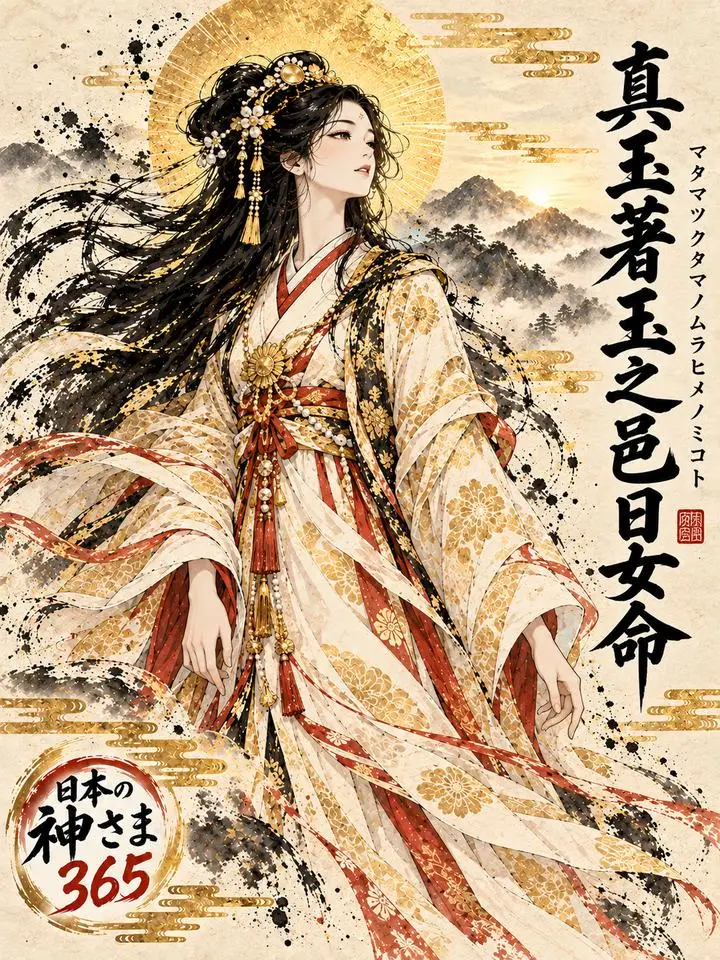 真玉著玉之邑日女命の絵