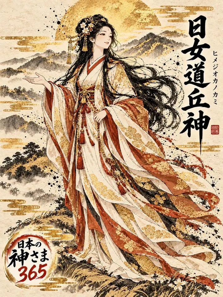 日女道丘神の絵