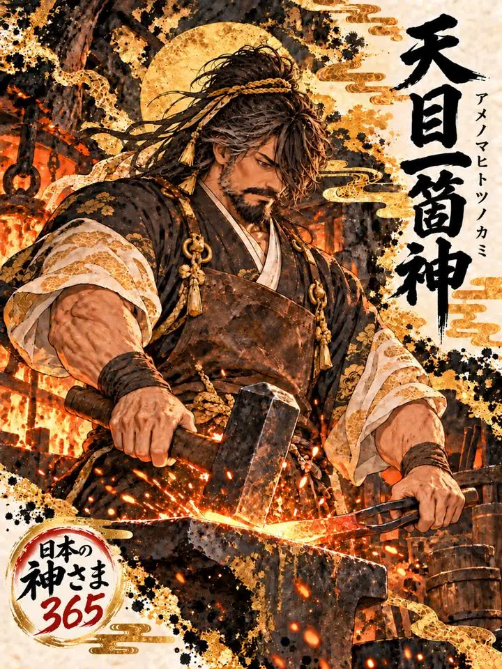 天目一箇神の絵