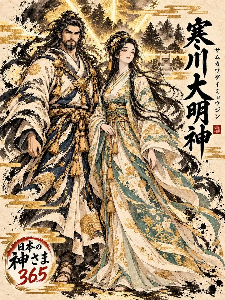 寒川大明神の絵