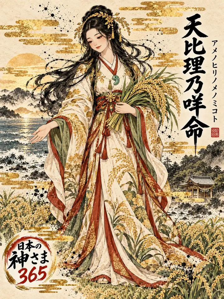 天比理乃咩命の絵