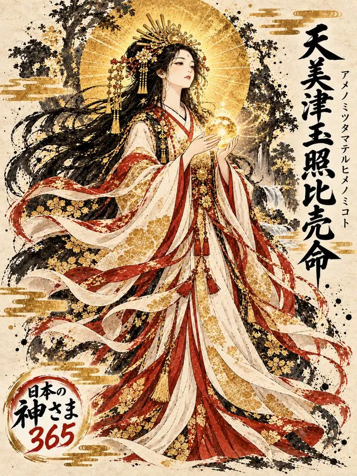 天美津玉照比売命の絵